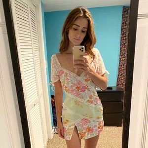 Showpo dress with puff sleeves